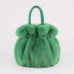 Faux Rex Rabbit Fur Handbag