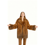 Golden Faux Fur Statement Coat