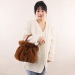 Faux Rex Rabbit Fur Handbag
