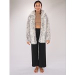 Snow Lynx Faux Fur Coat