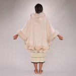 Elegant Wool & Fox Fur Cloak